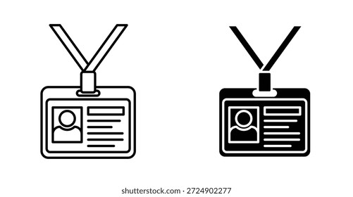Design gráfico do ícone do selo de identificação. Ilustrações de ícone de vetor