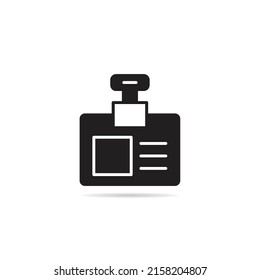 identification card badge icon illustration