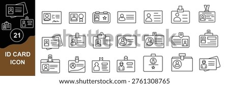 Identification card badge profile id member security access personal data login