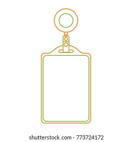 identification card corporate office empty template