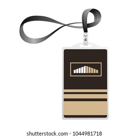identification card corporate office  template
