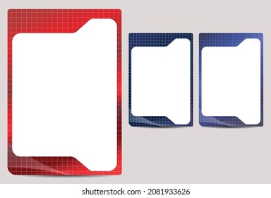 identification card frame border template design 