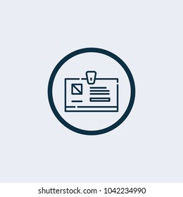 Identification card icon