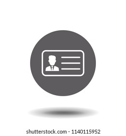 Identification card icon