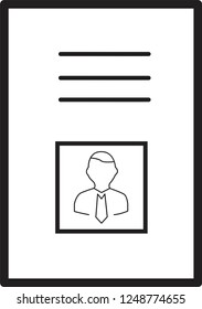  identification card icon
