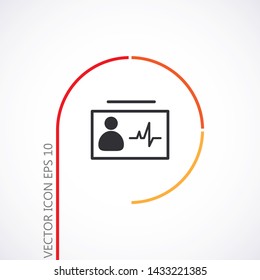 Identification card icon .  