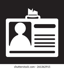 Identification card icon
