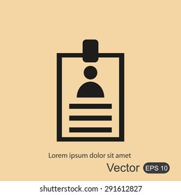 Identification card icon
