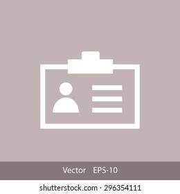 Identification card icon