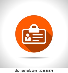Identification card icon