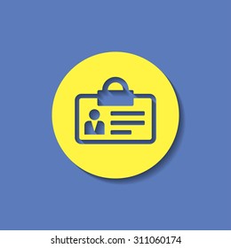 Identification card icon