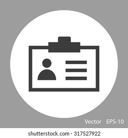 Identification card icon