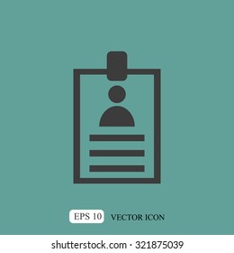 Identification card icon