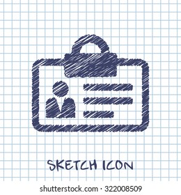 Identification card icon