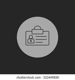 Identification card icon
