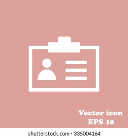 Identification card icon