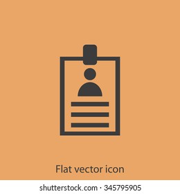 Identification card icon