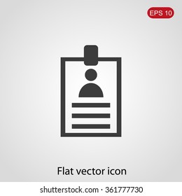 Identification card icon