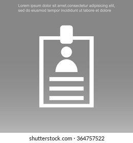 Identification card icon
