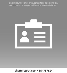 Identification card icon