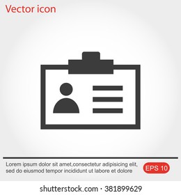 Identification card icon