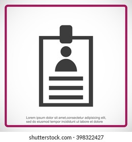 Identification card icon