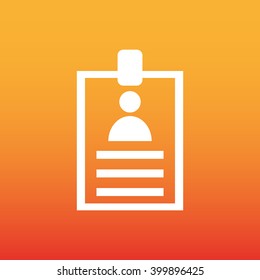 Identification card icon