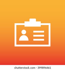Identification card icon