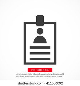 Identification card icon
