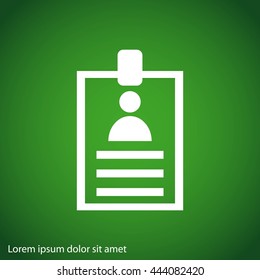 Identification card icon
