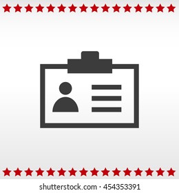 Identification card icon
