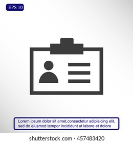 Identification card icon