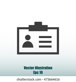 Identification card icon
