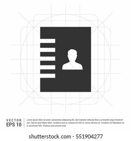 Identification card icon

