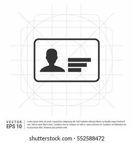 Identification card icon

