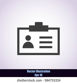 Identification card icon