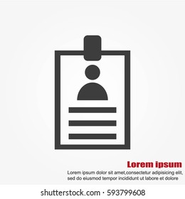 Identification card icon