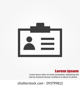 Identification card icon