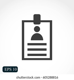 Identification card icon