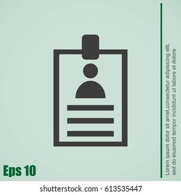 Identification card icon