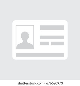 Identification card icon