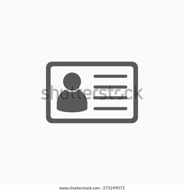 Identification card\
icon