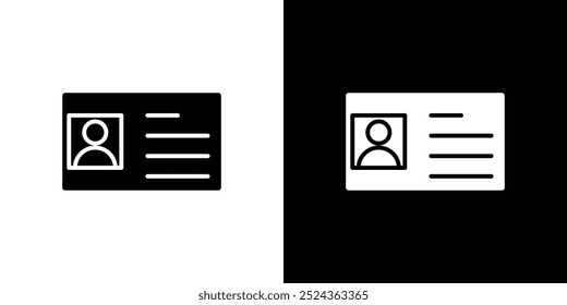 Symbol für Identitätskarte Art-Design-Illustration