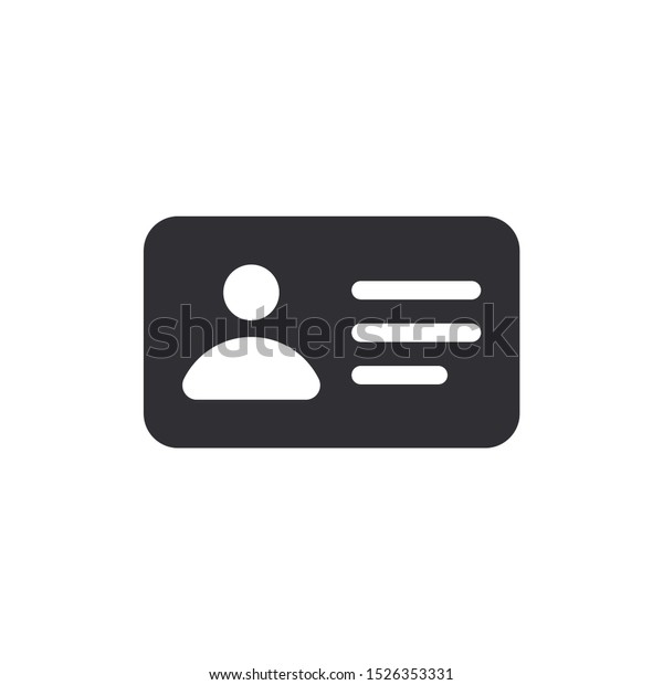 Identification card icon. Car driver. Profile icon. Id\
card. Avatar icon. Driving license. Personal document. Business\
card sign. Id passport. Worker\'s pass. Passport icon. Ui elements.\
Man sign. 