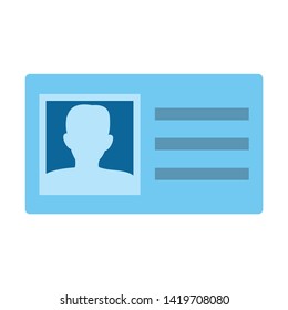 Identification Card icon. flat illustration of Identification Card vector icon for web