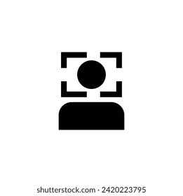 Identification card icon.ID card icon isolated on white background. Vector illustration. Eps 10.User Icon in trendy flat style isolated on grey background.