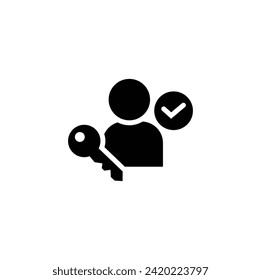 Identification card icon.ID card icon isolated on white background. Vector illustration. Eps 10.User Icon in trendy flat style isolated on grey background.