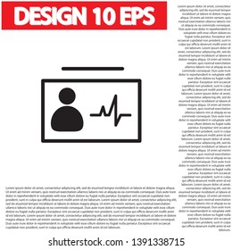 Identification card icon . Lorem Ipsum Illustration design