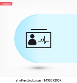 Identification card icon . Lorem Ipsum Illustration design