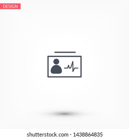 Identification card icon . Lorem Ipsum Illustration design